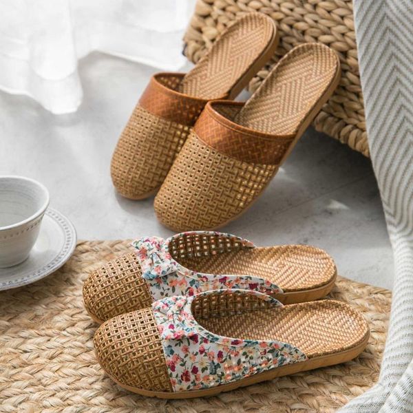 women floral bow linen home slipper summer female male non-slip family flax slippers ladies indoor floor shoes, Black
women floral bow linen home slipper summer female male non-slip family flax slippers ladies indoor floor shoes, Black