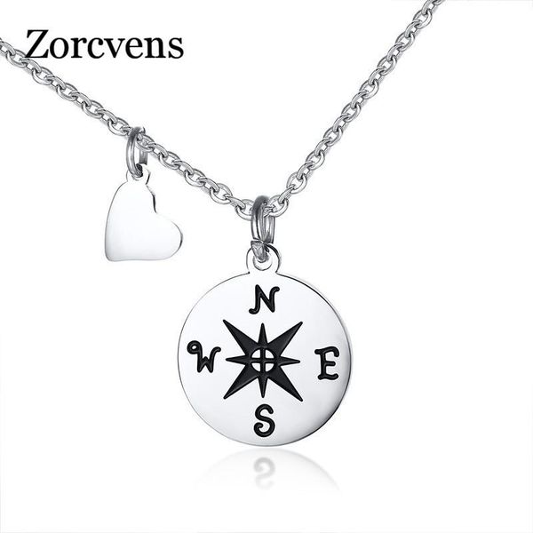 pendant necklaces modyle compass for friend gift stainless steel small dainty necklace woman, Silver
pendant necklaces modyle compass for friend gift stainless steel small dainty necklace woman, Silver