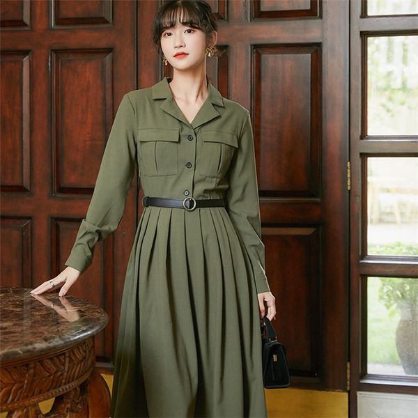 dressed in the style of work done female tools autumn as mujer army long sleeve green neckline v thin dress plied with, Black;gray
dressed in the style of work done female tools autumn as mujer army long sleeve green neckline v thin dress plied with, Black;gray