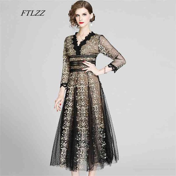 summer women elegant long party dress v neck three quarter sleeve slim high waist embroidery black tulle 210430, Black;gray
summer women elegant long party dress v neck three quarter sleeve slim high waist embroidery black tulle 210430, Black;gray