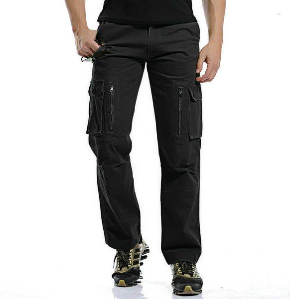men's pants military men camouflage tactical cotton casual male cargo joggers multi pockets trousers w5x5, Black
men's pants military men camouflage tactical cotton casual male cargo joggers multi pockets trousers w5x5, Black