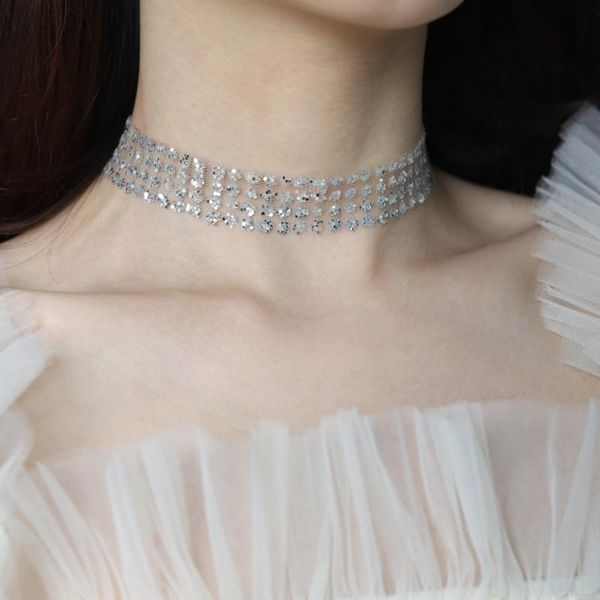chokers 2021 sequins mesh choker necklace gold fashion women jewelry ladies invisible clavicle chain statement, Golden;silver
chokers 2021 sequins mesh choker necklace gold fashion women jewelry ladies invisible clavicle chain statement, Golden;silver