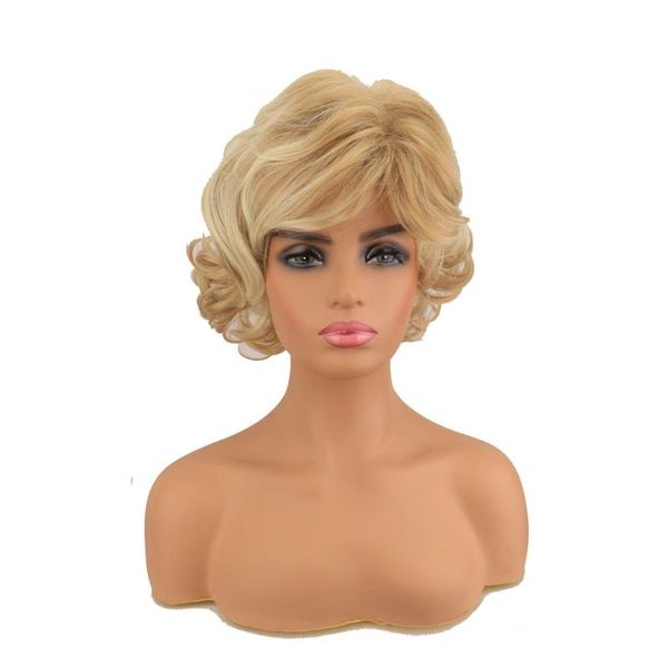 synthetic wigs whimsical w wavy short mixed blonde curly layered daily hair for women cosplay party heat resistant wig, Black
synthetic wigs whimsical w wavy short mixed blonde curly layered daily hair for women cosplay party heat resistant wig, Black