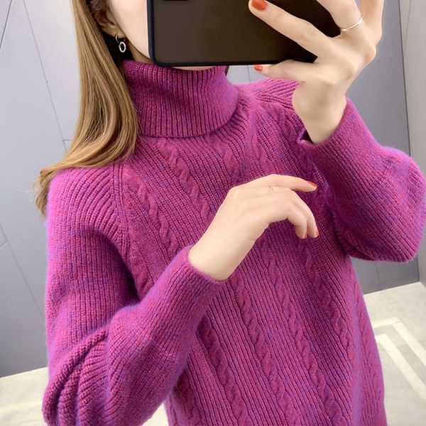 women's sweaters sweater high collar rose red sweater, loose winter, style of thickened bottom coat, women's fashion in autumn and, White;black
women's sweaters sweater high collar rose red sweater, loose winter, style of thickened bottom coat, women's fashion in autumn and, White;black