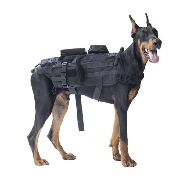 dog apparel training vest military tactical service polyester harness with handle and pockets for trainning wear
dog apparel training vest military tactical service polyester harness with handle and pockets for trainning wear