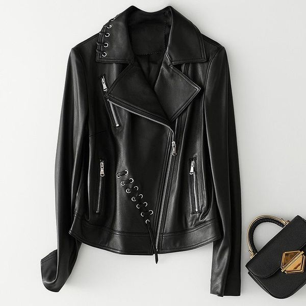 women's leather & faux lace up female real short coat motorcycle black slim genuine jacket women autumn winter warm sheepskin outwear
women's leather & faux lace up female real short coat motorcycle black slim genuine jacket women autumn winter warm sheepskin outwear