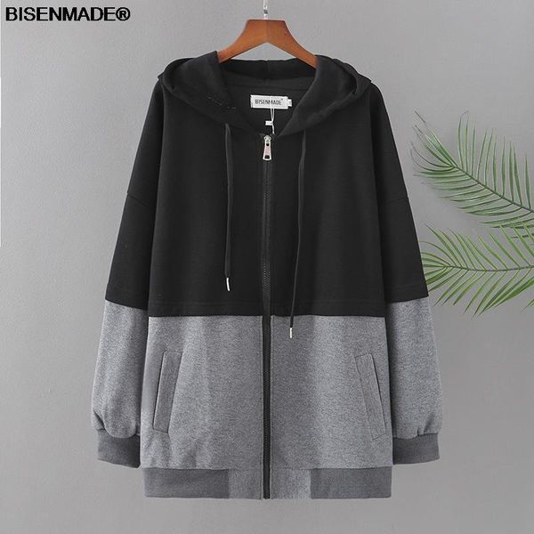 plus size t-shirt women clothing hoodies & sweatshirts 2021 autumn loose casual hooded color matching thread female zip outerwear, Black
plus size t-shirt women clothing hoodies & sweatshirts 2021 autumn loose casual hooded color matching thread female zip outerwear, Black
