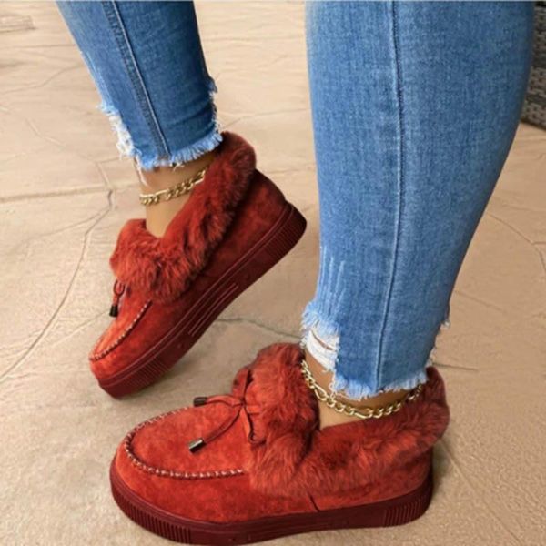 boots winter women cotton shoes bowknot plush warm snow woman casual flat ankle solid color furry qk8n, Black
boots winter women cotton shoes bowknot plush warm snow woman casual flat ankle solid color furry qk8n, Black