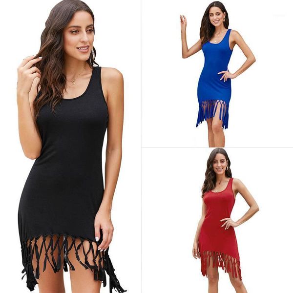 seaside vacation u-neck sleeveless hem recital skirt-style solid color mid-length beach sunscreen skirt women's swimwear, White;black
seaside vacation u-neck sleeveless hem recital skirt-style solid color mid-length beach sunscreen skirt women's swimwear, White;black