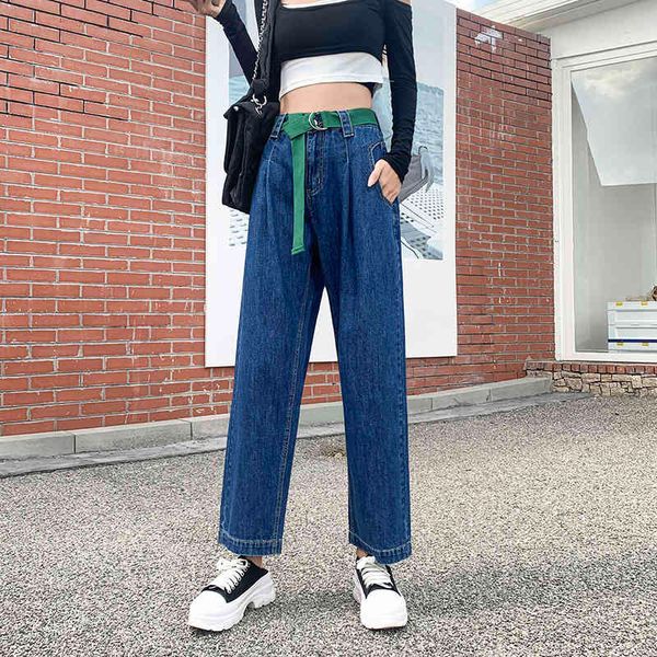 women's jeans high waist brim pants high wide leg s20m, Blue 
women's jeans high waist brim pants high wide leg s20m, Blue