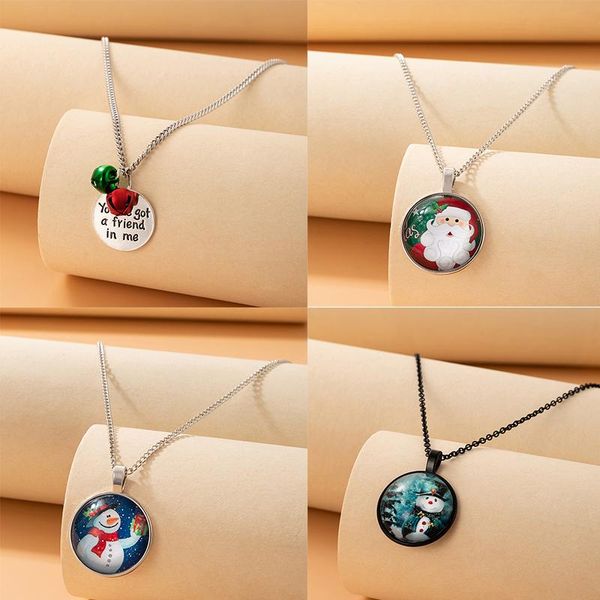 pendant necklaces funny snowman necklace for women cute santa claus colorful alloy adjustable sweater chain girls christmas jewelry, Silver
pendant necklaces funny snowman necklace for women cute santa claus colorful alloy adjustable sweater chain girls christmas jewelry, Silver