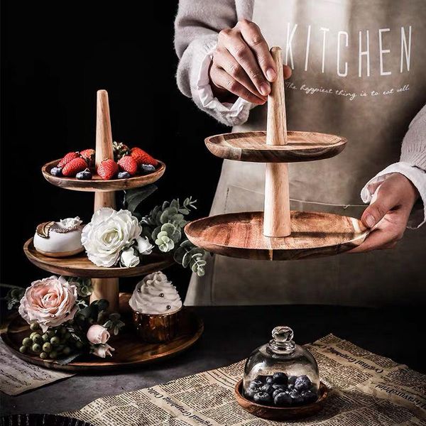 dishes & plates nordic wooden dessert fruit plate cake multi-layer household three-layer table display rack solid wood serving tray
dishes & plates nordic wooden dessert fruit plate cake multi-layer household three-layer table display rack solid wood serving tray