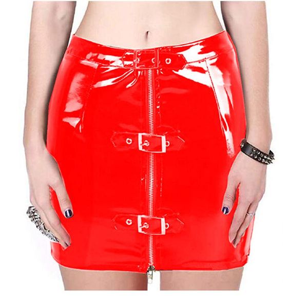 skirts plus size women button wet look pvc mini skirt vinyl latex front zipper shiny bodycon for punk style pencil, Black
skirts plus size women button wet look pvc mini skirt vinyl latex front zipper shiny bodycon for punk style pencil, Black