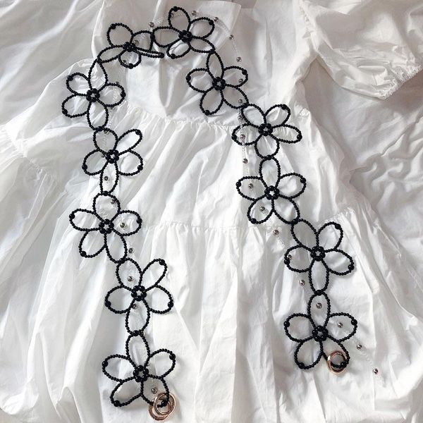 bag parts & accessories faceted crystal flower decoration chain multi-purpose interchangeable messenger handmade beaded pearl strap, Black
bag parts & accessories faceted crystal flower decoration chain multi-purpose interchangeable messenger handmade beaded pearl strap, Black
