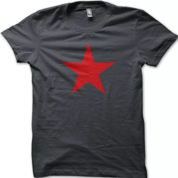 red star soviet communist cccp retro t-shirt 9052, White;black
red star soviet communist cccp retro t-shirt 9052, White;black