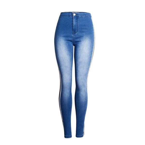 women's jeans autumn and winter models stitching feet pants women high waist stretch slim pencil trousers, Blue
women's jeans autumn and winter models stitching feet pants women high waist stretch slim pencil trousers, Blue
