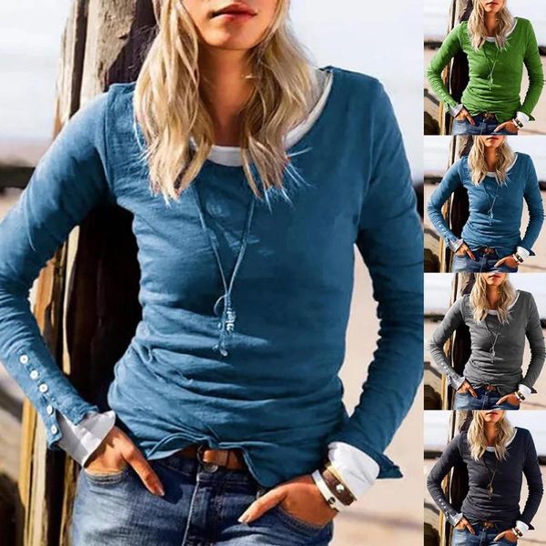 blouse women casual o neck long sleeve buttons cuff slim pullover bottoming blusas plus size mujer de moda 2021 women's blouses & shirt, White
blouse women casual o neck long sleeve buttons cuff slim pullover bottoming blusas plus size mujer de moda 2021 women's blouses & shirt, White