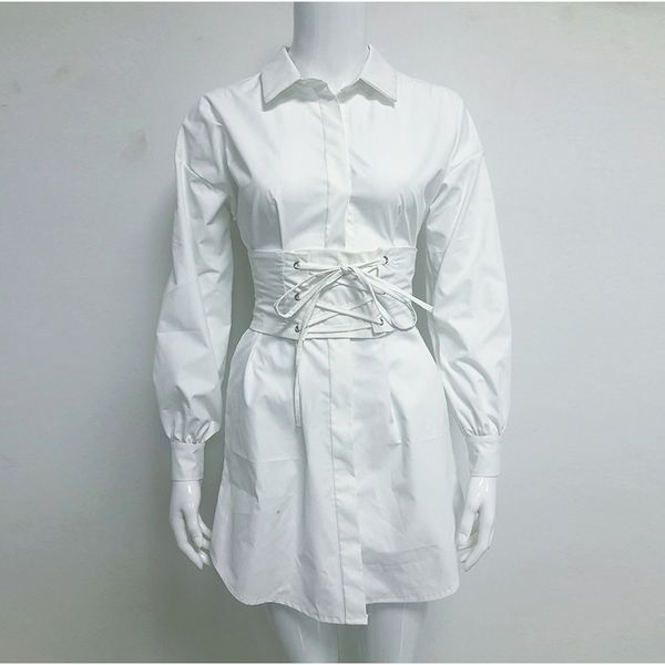 2021newasia long sleeve shirt dress with corset belt casual dress women vintage pink fashion party dresses mini white vestdos, Black;gray
2021newasia long sleeve shirt dress with corset belt casual dress women vintage pink fashion party dresses mini white vestdos, Black;gray