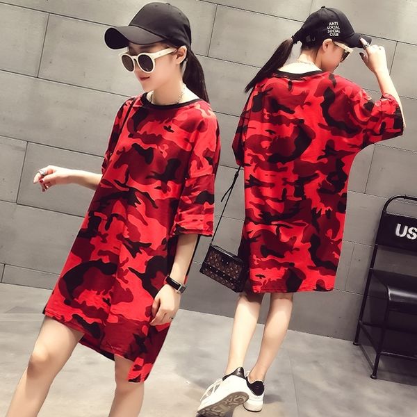 women's blouses & shirts plus size women camouflage print long t shirt summer streetwear short sleeve loose casual cotton tee, White
women's blouses & shirts plus size women camouflage print long t shirt summer streetwear short sleeve loose casual cotton tee, White