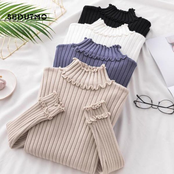 women's sweaters sedutmo winter turtleneck sweater women pullovers knitting jumper slim long sleeve white stretch ed551, White;black
women's sweaters sedutmo winter turtleneck sweater women pullovers knitting jumper slim long sleeve white stretch ed551, White;black