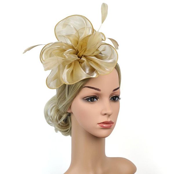 party hats women european style banquet cap, gauze flower head-wear with feather for wedding
party hats women european style banquet cap, gauze flower head-wear with feather for wedding