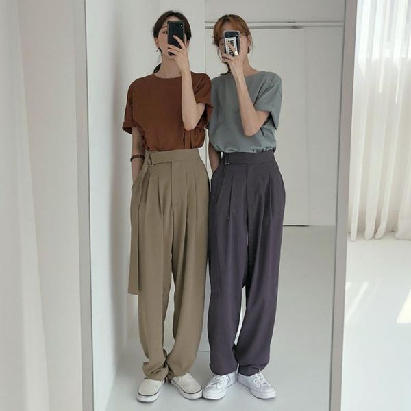women's pants & capris high waist women wide leg long loose vestidos streetwear solid color trousers casual autumn ladies, Black;white
women's pants & capris high waist women wide leg long loose vestidos streetwear solid color trousers casual autumn ladies, Black;white