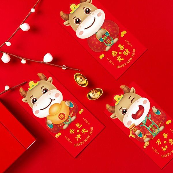 gift wrap 6pcs 2021 ox lucky chinese red envelopes pockets packet for year spring festival birthday marry party
gift wrap 6pcs 2021 ox lucky chinese red envelopes pockets packet for year spring festival birthday marry party