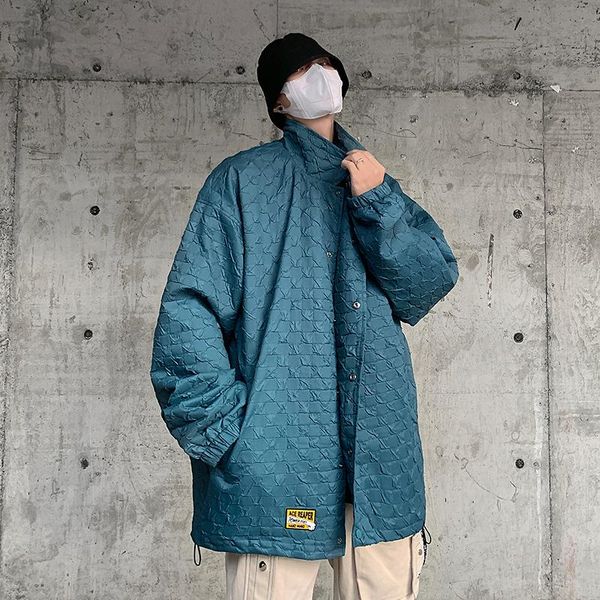 men's jackets streetwear autumn simple embroidery lapel jacket hipster casual, Black;brown 
men's jackets streetwear autumn simple embroidery lapel jacket hipster casual, Black;brown