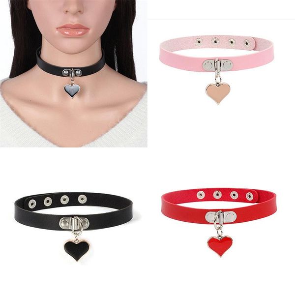 chokers gothic necklace heart statement jewelry rock punk chocker pu leather women collar, Golden;silver
chokers gothic necklace heart statement jewelry rock punk chocker pu leather women collar, Golden;silver