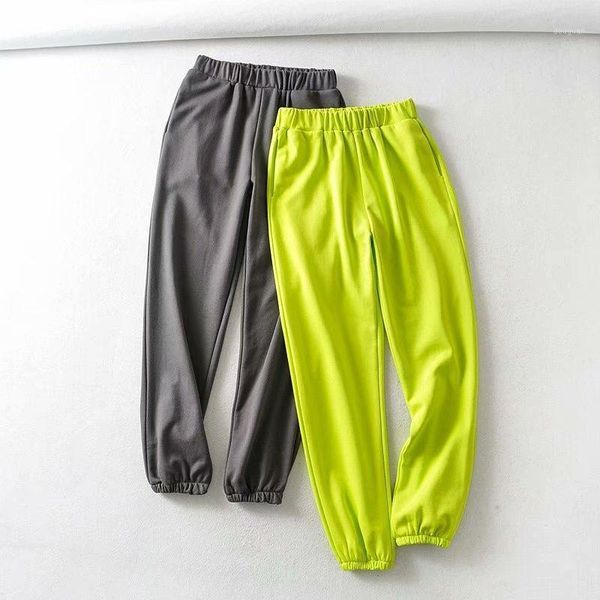 women's pants & capris autumn loose candy color sports wear european elastic waist casual running trousers women summer joggers, Black;white
women's pants & capris autumn loose candy color sports wear european elastic waist casual running trousers women summer joggers, Black;white