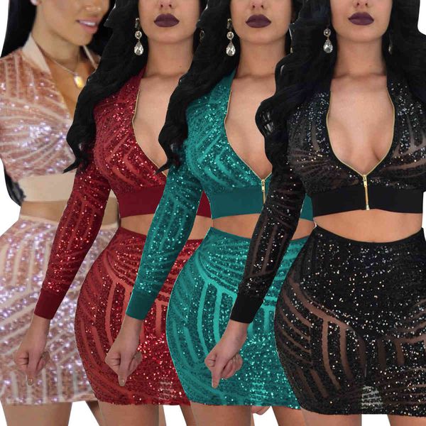 sparkle women sets see through sequins stripes long sleeve short + mini bodycon skirt nightclub party set, White
sparkle women sets see through sequins stripes long sleeve short + mini bodycon skirt nightclub party set, White