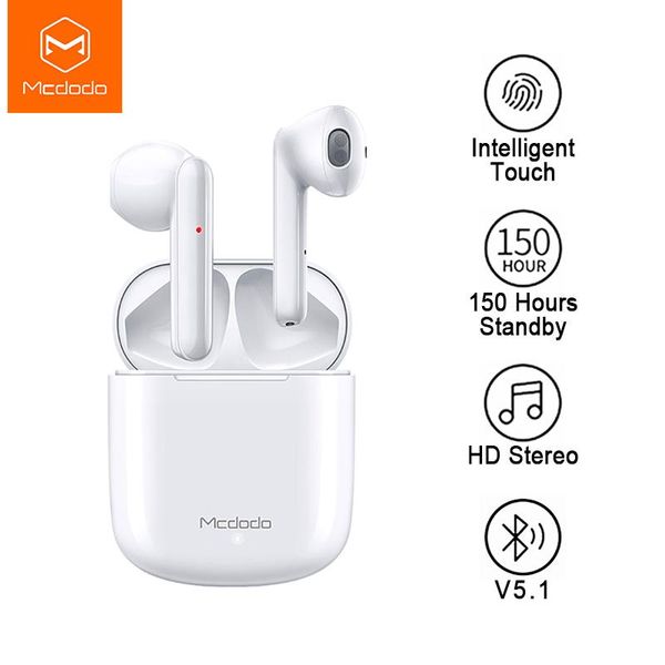 mcdodo tws wireless bluetooth earphone intelligent touch control headset with stereo bass sound noise cancel waterproof headsets
mcdodo tws wireless bluetooth earphone intelligent touch control headset with stereo bass sound noise cancel waterproof headsets