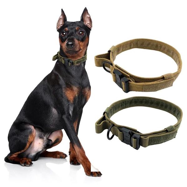 dog collars & leashes tactical heavy duty collar with control handle pet adjustable military training walking simple style
dog collars & leashes tactical heavy duty collar with control handle pet adjustable military training walking simple style