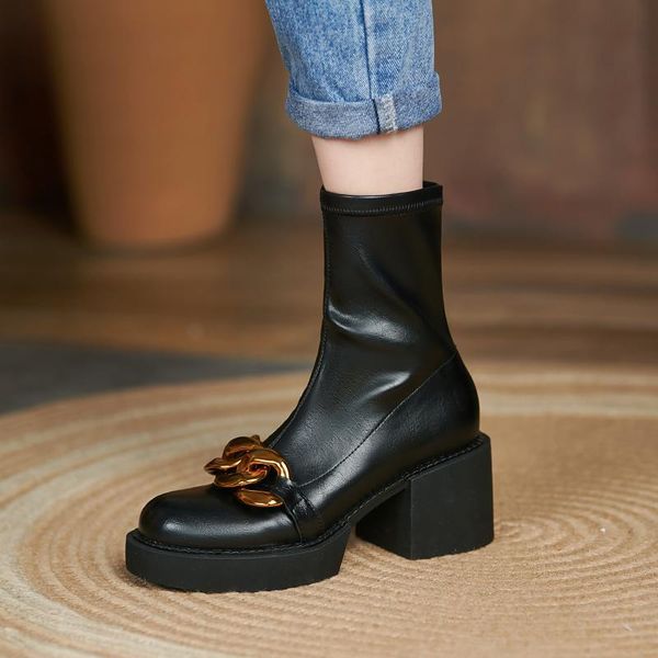boots shoes lolita winter footwear round toe boots-women 2021 autumn ladies ankle high heel rock rubber solid metal decoration, Black
boots shoes lolita winter footwear round toe boots-women 2021 autumn ladies ankle high heel rock rubber solid metal decoration, Black