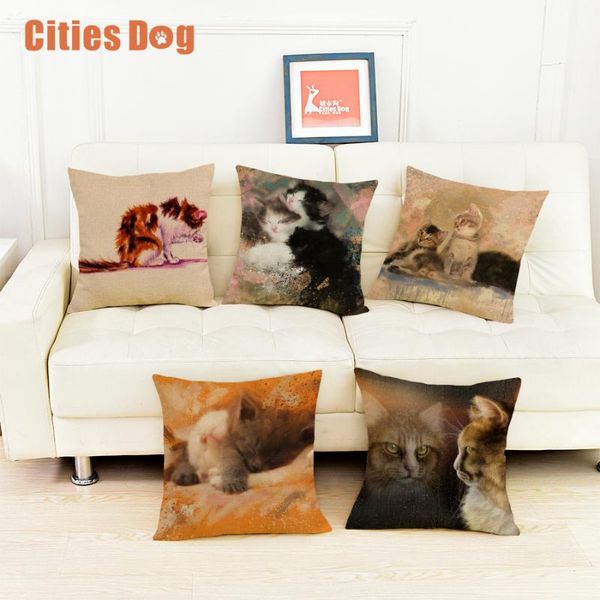 animal cat pillow decorative cushion covers for sofa case 45*45 painted art pillowcase cushions home decor cojines cushion/decorative
animal cat pillow decorative cushion covers for sofa case 45*45 painted art pillowcase cushions home decor cojines cushion/decorative