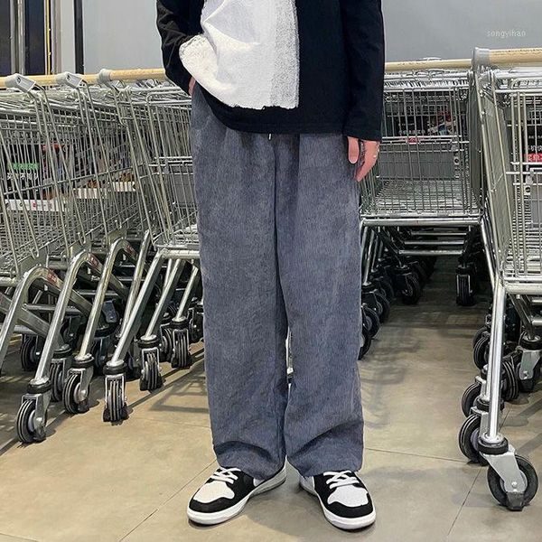men's pants corduroy men korean casual fashion loose straight-leg streetwear retro wide-leg trousers, Black
men's pants corduroy men korean casual fashion loose straight-leg streetwear retro wide-leg trousers, Black