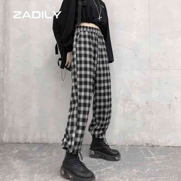 zadily y2k street sytle elastic waist straight pants harajuku plaid printing tie feet women long pant summer trousers 210521, Black;white
zadily y2k street sytle elastic waist straight pants harajuku plaid printing tie feet women long pant summer trousers 210521, Black;white