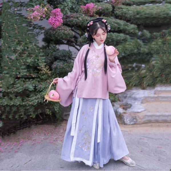 clothing sets autumn hanfu female ancient costume super fairy and ming system stand-up collar embroidery warmth long coat than a skirt, White
clothing sets autumn hanfu female ancient costume super fairy and ming system stand-up collar embroidery warmth long coat than a skirt, White