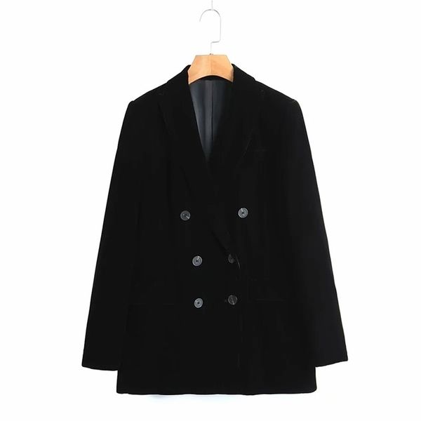 women black fashion simplicity commute double breasted suit female lapel long sleeves coat chic 210531, White;black
women black fashion simplicity commute double breasted suit female lapel long sleeves coat chic 210531, White;black