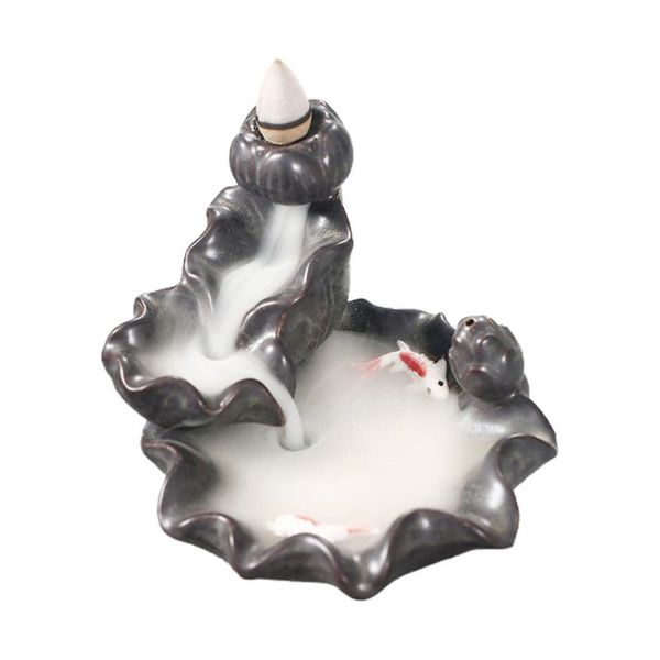 fragrance lamps 1 set elegant lotus backflow censer decor household incense burner
fragrance lamps 1 set elegant lotus backflow censer decor household incense burner