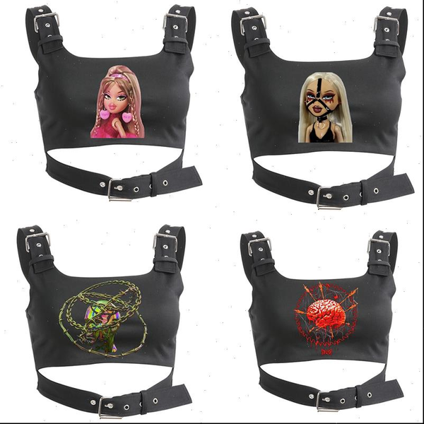 exclusive original sleeveless short exposed womens cami navel sling vest street kawaii rap hip hop rock gothic, White
exclusive original sleeveless short exposed womens cami navel sling vest street kawaii rap hip hop rock gothic, White