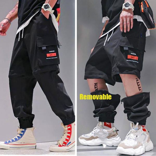 men's pants men cargo removable big size loose sweatpants outdoor sport style casual pocket male streetwear summer trouser arrival, Black
men's pants men cargo removable big size loose sweatpants outdoor sport style casual pocket male streetwear summer trouser arrival, Black