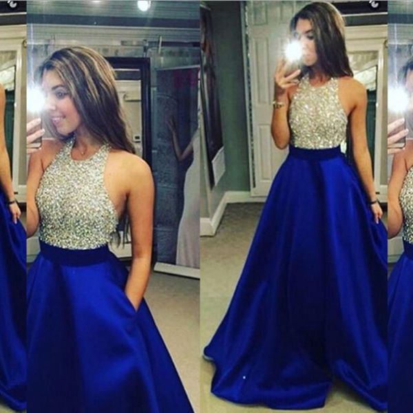 party dresses arrival blue with silver beads crystal prom dress 2021 latest floor length custom made evening gown, White;black
party dresses arrival blue with silver beads crystal prom dress 2021 latest floor length custom made evening gown, White;black