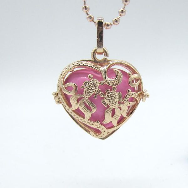 pendant necklaces fancy golden fishes hollowed heart shape locket with music belly bead mexician necklace for prental education, Silver
pendant necklaces fancy golden fishes hollowed heart shape locket with music belly bead mexician necklace for prental education, Silver