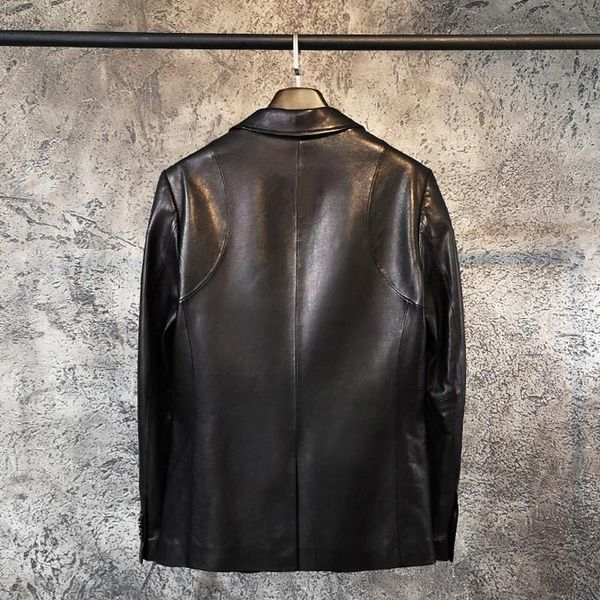 men's leather & faux sheepskin natural jackets mens black casual slim short turn-down collar single button pockets genuine suit coat
men's leather & faux sheepskin natural jackets mens black casual slim short turn-down collar single button pockets genuine suit coat