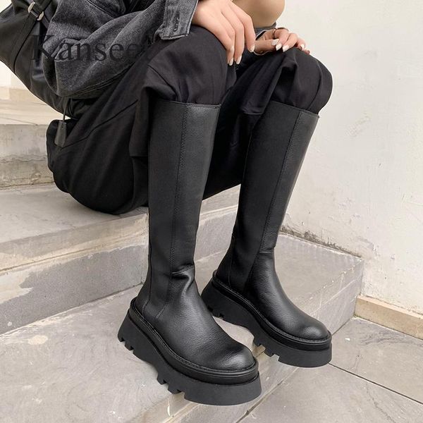 boots kanseet women knee-high 2021 winter modern round toe platform chunky high heel shoes black warm long
boots kanseet women knee-high 2021 winter modern round toe platform chunky high heel shoes black warm long
