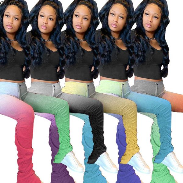 women's pants & capris 2021 summer women high waist gradient color print stacked jogger sporting fashion ruched flare sweatpants trouse, Black;white
women's pants & capris 2021 summer women high waist gradient color print stacked jogger sporting fashion ruched flare sweatpants trouse, Black;white