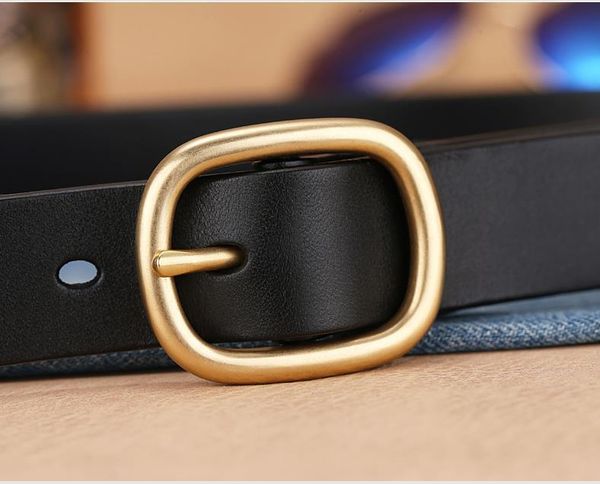 head leather belt, women's pin buckle fashion jeans simple korean casual and versatile belts, Black;brown
head leather belt, women's pin buckle fashion jeans simple korean casual and versatile belts, Black;brown