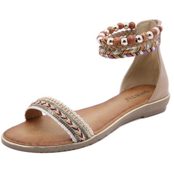 women shoes comfort rome gladiator beaded casual beach sandals female summer zip ladies sandalias large size 35-42 qq479, Black
women shoes comfort rome gladiator beaded casual beach sandals female summer zip ladies sandalias large size 35-42 qq479, Black