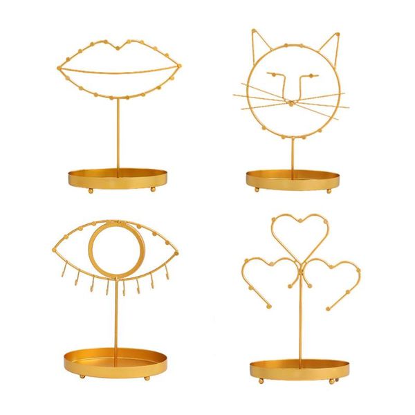 jewelry pouches, bags display stand gold plate fashion geometric hanging show rack for home decor bracelets rings, Pink;blue
jewelry pouches, bags display stand gold plate fashion geometric hanging show rack for home decor bracelets rings, Pink;blue